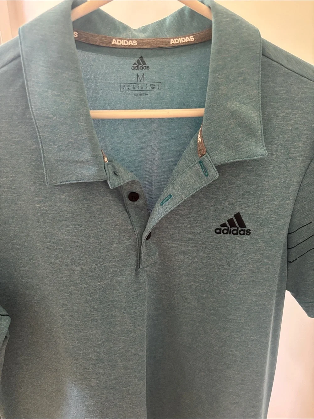adidas Men’s Teal Performance Polo